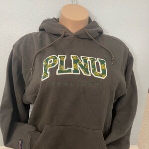 Jansport Point Loma PLNU Dark Grey Hoodie with Green Accents